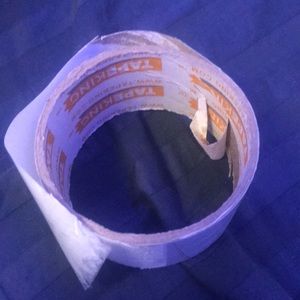 Used tape roll